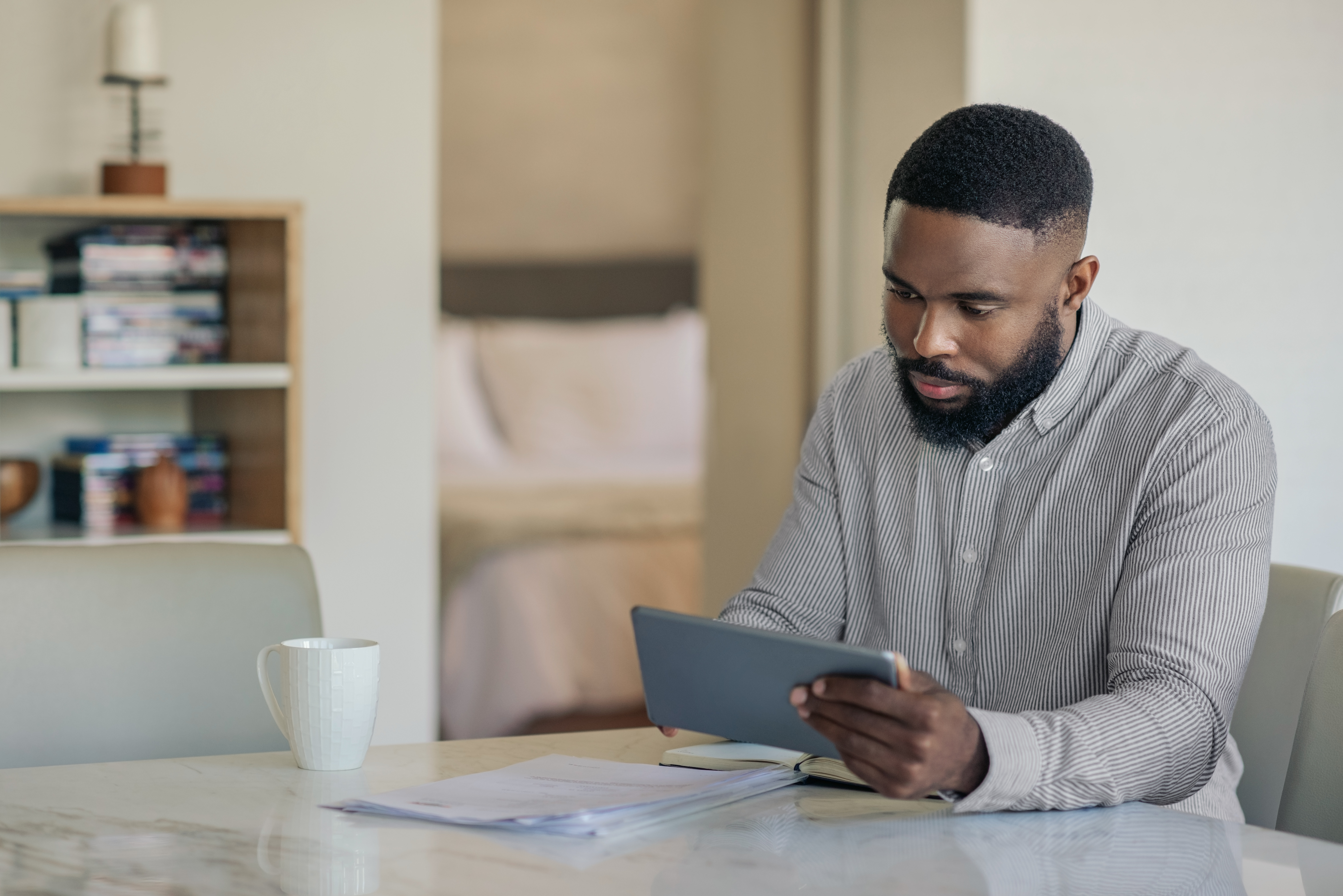 Man working from home